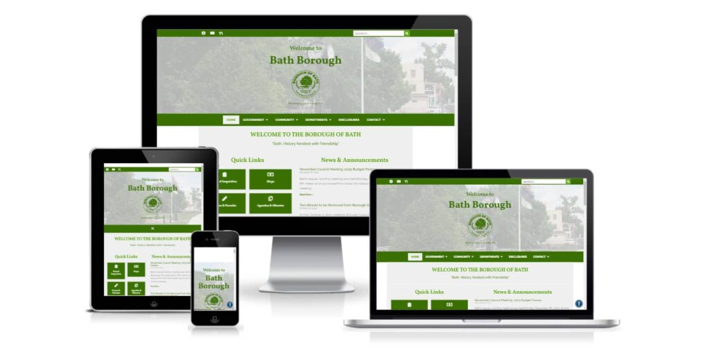 Borough of Bath municipal wordpress website