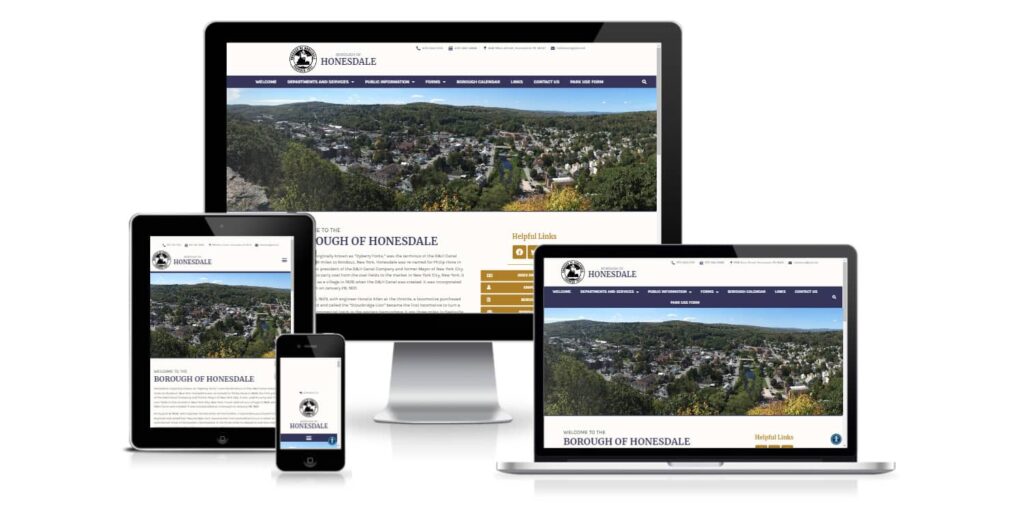 Honesdale Borough WordPress website
