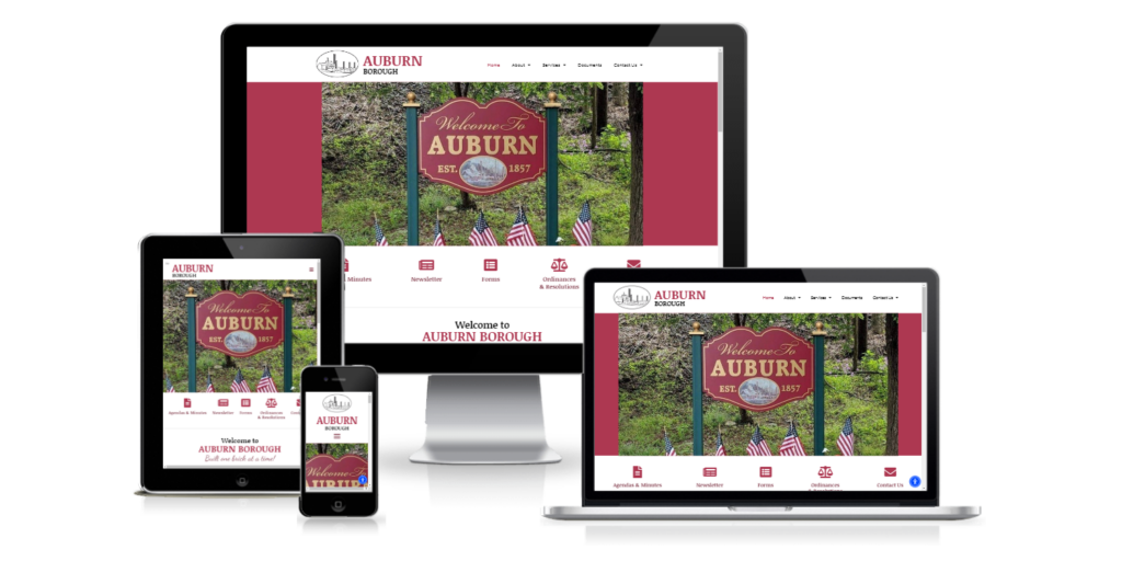 Auburn borough small government wordpress website design