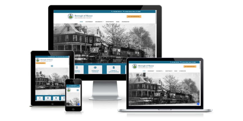Borough of Manor small government website design