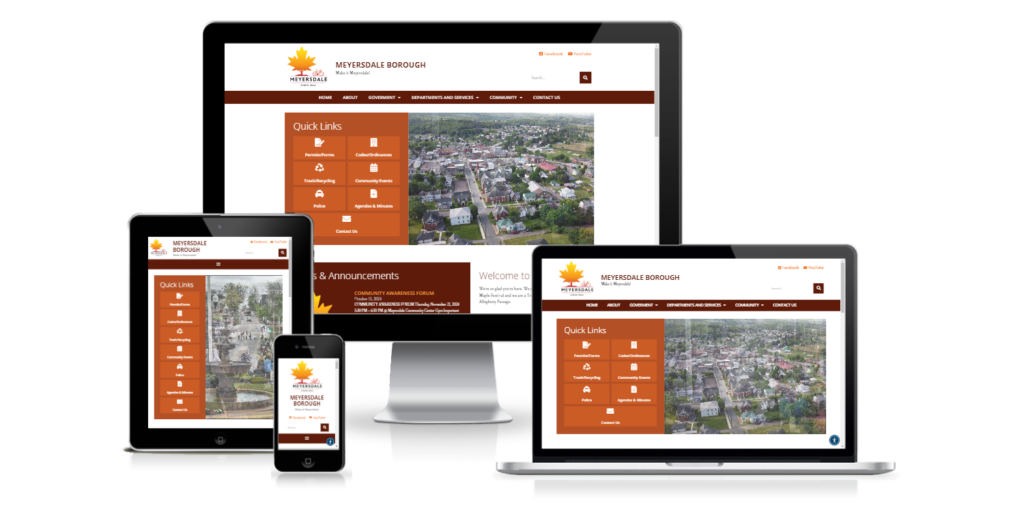 Myersdale Borough website design