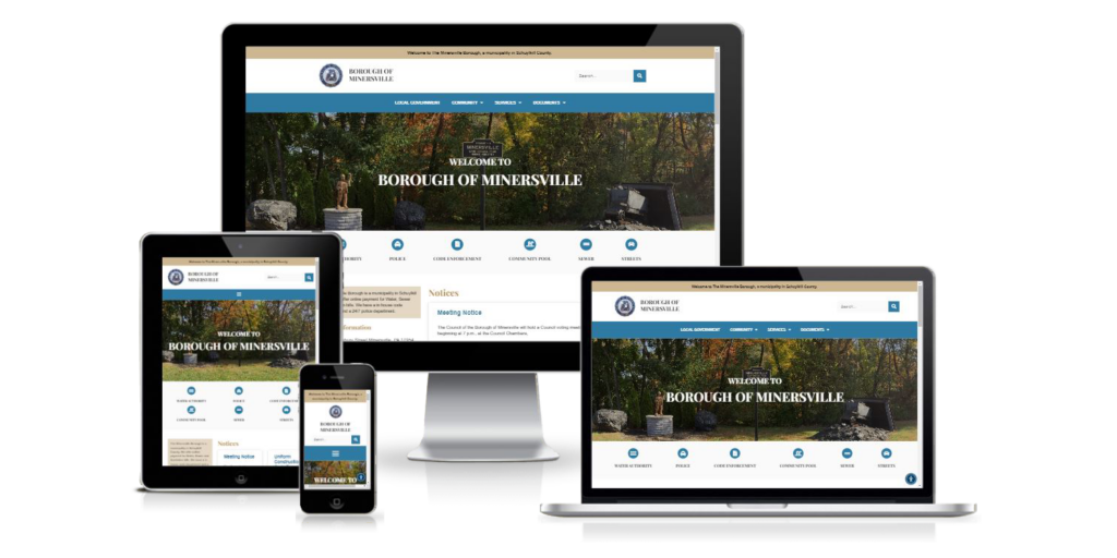 Borough of Mindersville website design