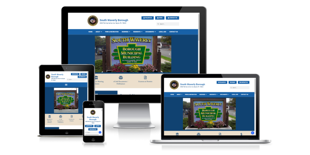 South Waverly Borough small government website design