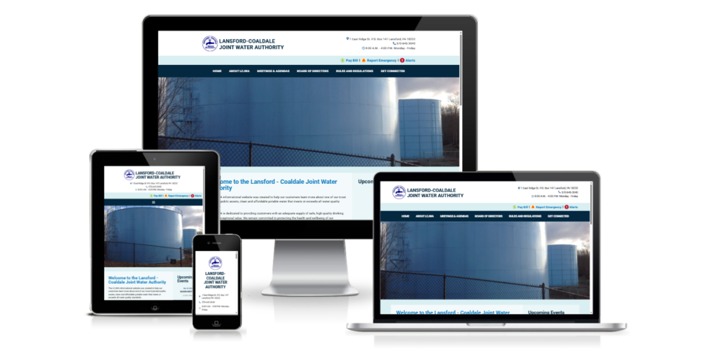Lansford Coaldale Joint Water Authority website design