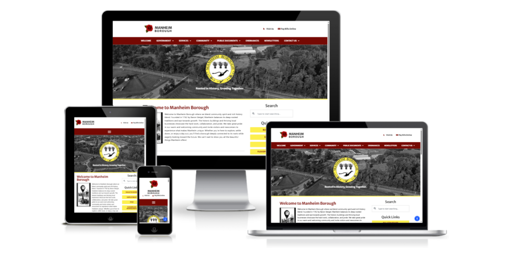 Manheim borough website design