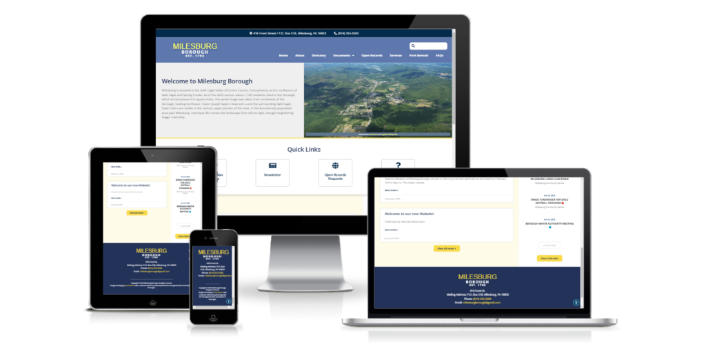 Milesburg borough website design