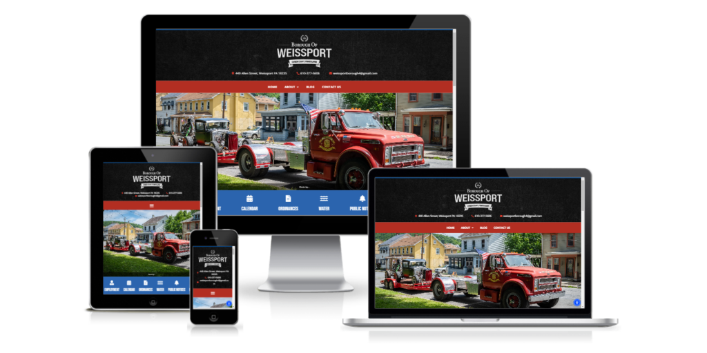 Weissport borough government website design