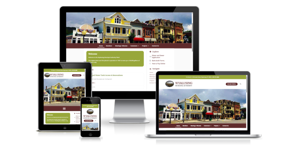 Wyalusing Water Authority wordpress website design